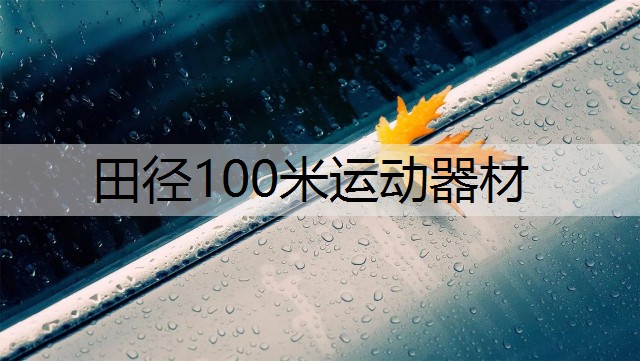 田径100米运动器材