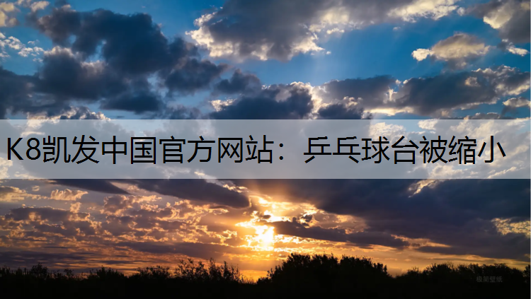 乒乓球台被缩小